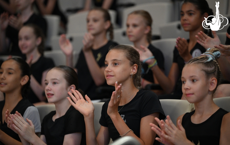 Training camp participants during the final concert