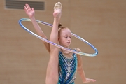 Olga Chernykh during an exercise with a hoop