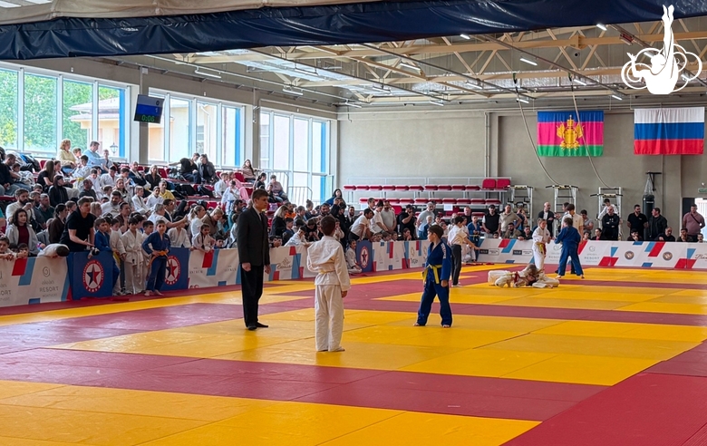 The Martial Arts Academy athletes take part in the second stage of the Children's Judo League f