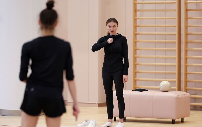 May 24, 2026. Olympic champion Alina Kabaeva during training at the Academy