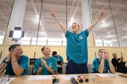 Alla Dukhova's dance studio TODES intensive course teachers during a flash mob