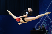 Darja Varfolomeev during an exercise with ball