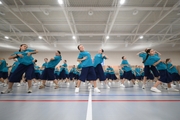 Alla Dukhova's dance studio TODES intensive course participants during a flash mob