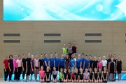 Olympic champion Alina Kabaeva, Evelina Tandalova, Ksenia Savinova, Yana Zaikina, and gymnasts and coaches from Belgorod and Bryansk