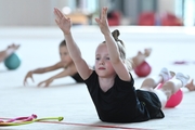 Gymnast from Belgorod during training