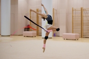Yana Zaikina during a training session at the Academy