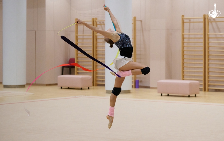 Yana Zaikina during a training session at the Academy