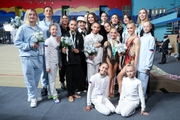 Olympic champion Alina Kabaeva, President of the All-Russian Federation of Rhythmic Gymnastics and head coach of the Russian national team Irina Viner, coaches and students of the Academy at the international Sky Grace-2023 tournament