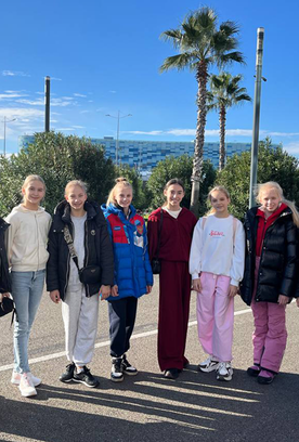 Academy gymnasts went on New Year holidays