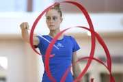 Arina Gvozdetskaya during training at the Academy