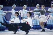 Performance of the Berezka ensemble at the closing of the 2021 Sky Grace tournament