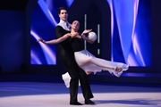 Lala Kramarenko and Mark Orlov in the Yin and Yang routine