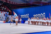 Gymnasts at the opening ceremony