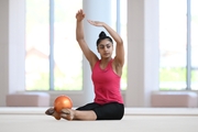Gymnast Kimaya Karle during training