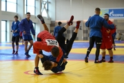Participants of the training camp during training at the Martial Arts Academy
