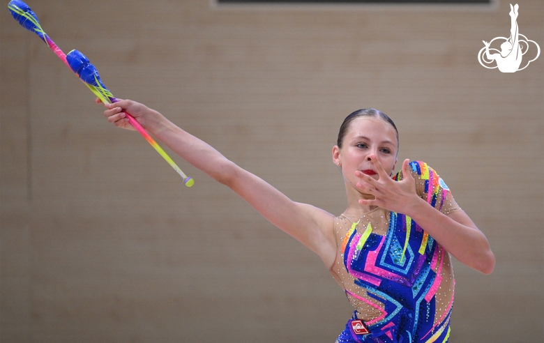 A training camp participant during the performance at the final concert