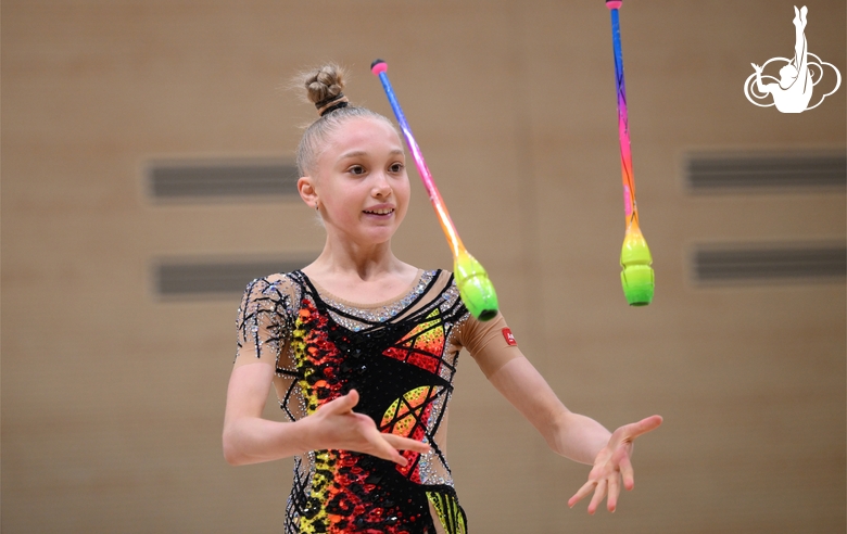 Елизавета Гераськина во время контрольной тренировки перед вторым этапом «Кубка сильнейших»