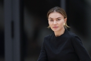 Олимпийская чемпионка Алина Кабаева во время тренировки в Академии