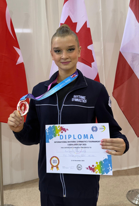 Alexandra Borisova — the bronze medalist in the individual all-around among the seniors at the New Look Cup international tournament