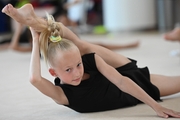 Gymnast from Belgorod  during class