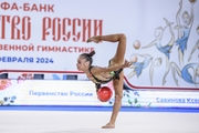 Ksenia Savinova during the ball exercise