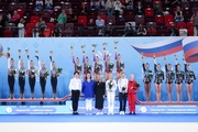 Команды-призеры финала с булавами среди юниорок