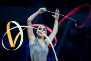 Marina Malpica (Mexico) during a ribbon exercise