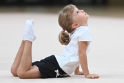 A young gymnast during Academy selection