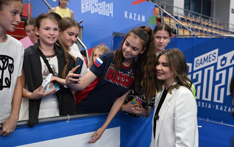 21 June 2024. Olympic champion Alina Kabaeva at BRICS Games in Kazan