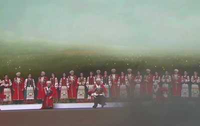 Мария Борисова участвовала в номере гала-концерта с Кубанским казачим хором!