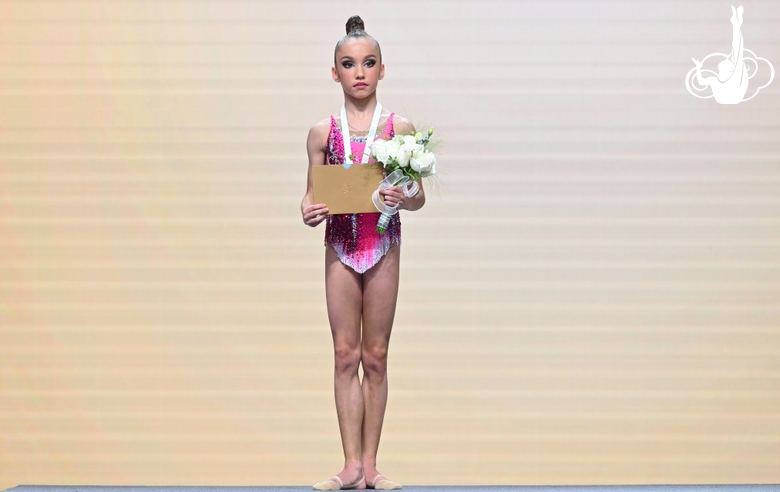 Veronika Malinina at the award ceremony