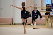 Olympic champion Alina Kabaeva during a training session at the Academy