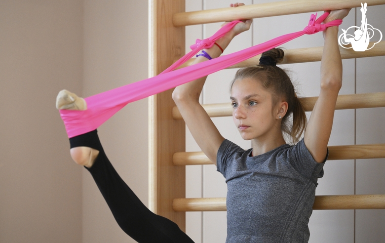 Jimena Dominguez during training