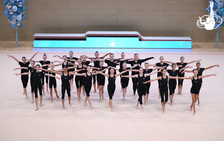 Participants of the training camp during their performance at the final concert