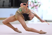 Anastasia Vlasenko during an exercise with a jump rope