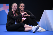 Daliana Concepcion and Isabella Rojas during podium training