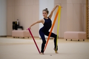 Ksenia Savinova during a training session at the Academy