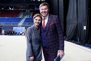 March 15, 2026. The Olympic champion and TV presenter Dmitry Guberniev at the international Alina Kabaeva Grand Prix Champions Cup tournament in St. Petersburg