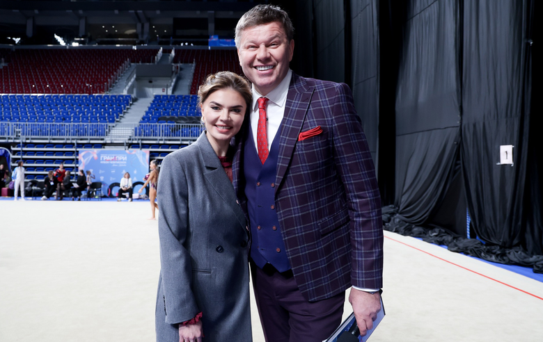 March 15, 2026. The Olympic champion and TV presenter Dmitry Guberniev at the international Alina Kabaeva Grand Prix Champions Cup tournament in St. Petersburg
