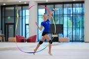Liya Rodionova during a training session before the Young Gymnasts competition