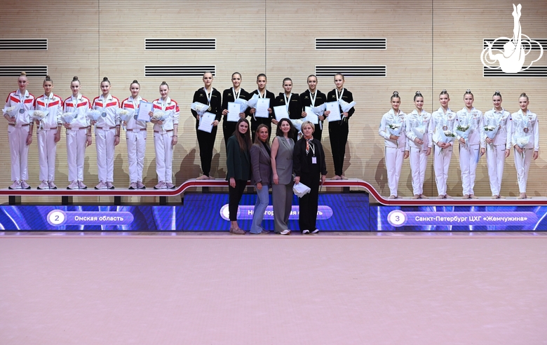 Winners and runners-up of the all-Russian Sky Grace Cup competition in group exercises