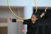 Gymnast Aryaa Nitesh Kadam during training at the Academy