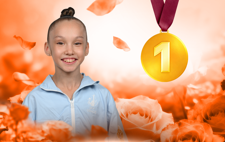 Veronika Malinina from St. Petersburg is the champion of the All-Russian Young Gymnasts tournament in Ulyanovsk