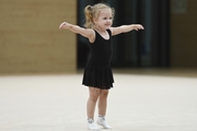 A young gymnast during Academy selection