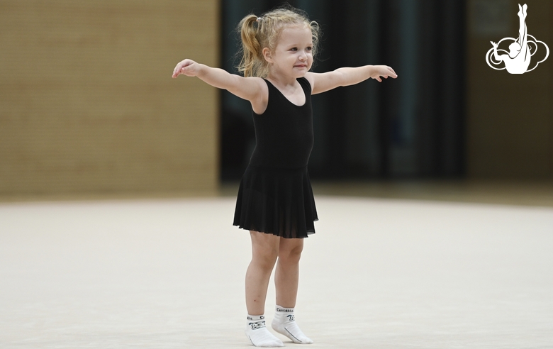 A young gymnast during Academy selection