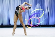 Lala Kramarenko (Russia) doing a ribbon exercise