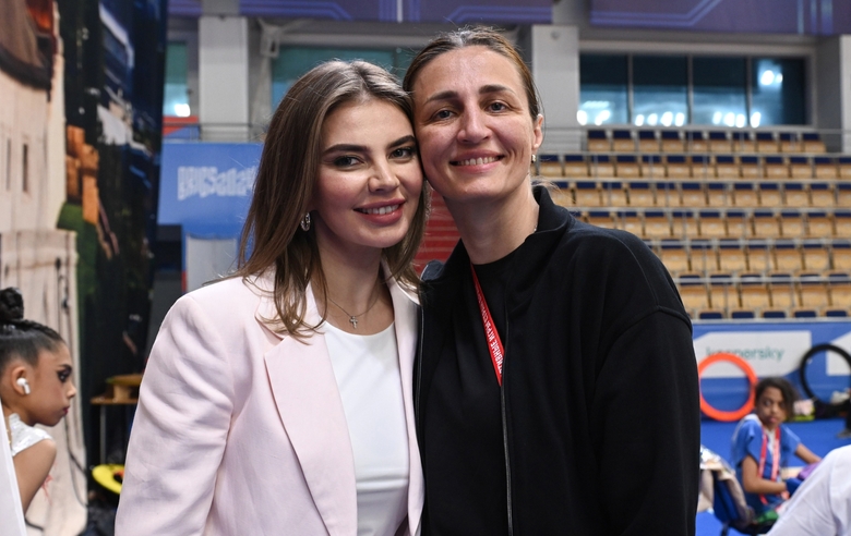 June 22, 2024. Olympic champion Alina Kabaeva and coach Irina Dzyuba at the BRICS Games in Kazan