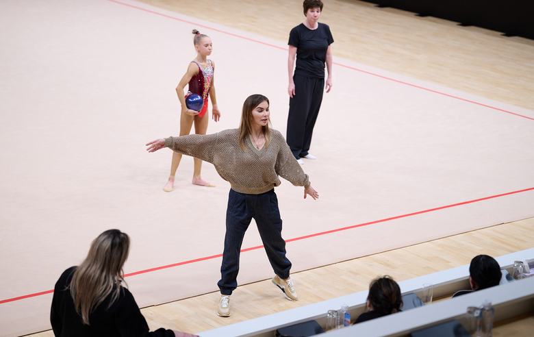 May 22, 2026. Olympic champion Alina Kabaeva during training at the Academy