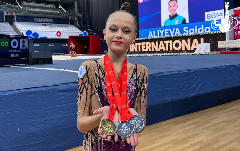 Sky Grace gymnasts won five medals on the second day of the Ojaq Cup international tournament