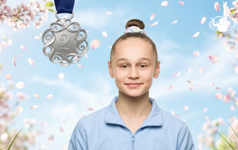Yana Zaikina won silver in the hoop final at the first stage of the Cup of the Strongest